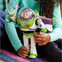 1 x RAW Customer Returns Disney Store Interactive Talking Action Figure Buzz Lightyear from Toy Story, 30 cm 11 , with over 10 English sentences, interacts with other characters, with laser beam, for children aged 3 and over - RRP €39.98