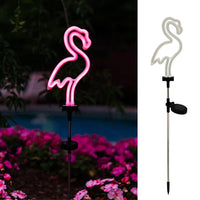 1 x RAW Customer Returns Tongdejing 2pcs pack Flamingo Lights Solar Powered LED Lights Landscaping Neon Lights Outdoor Decoration for Party Yard Garden Size 2pcs  - RRP €20.4