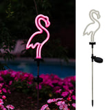 1 x RAW Customer Returns Tongdejing 2pcs pack Flamingo Lights Solar Powered LED Lights Landscaping Neon Lights Outdoor Decoration for Party Yard Garden Size 2pcs  - RRP €20.4