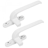 4 x Brand New sourcing map 2pcs Casement Window Locking Handle Aluminum Alloy Right Hand White de - RRP €79.0