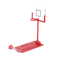 1 x RAW Customer Returns CRSUSUKJ Table Mini Basketball Shooting Game, Desktop Basketball Toy Mini Fun Basketball Game Toy for Girls Boys Children, Foldable Table Game Red  - RRP €18.14