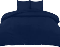 1 x RAW Customer Returns Utopia Bedding Duvet Cover Bed 105 - Microfiber Duvet Cover Set 200x200 cm and 2 Pillowcases 80x80 cm Navy Blue  - RRP €19.12