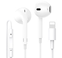 2 x RAW Customer Returns iPhone Headphones MFi Certified HiFi Stereo Noise Canceling Headphones with Integrated Microphone and Volume Control In-Ear Earphones Compatible with iPhone 14 13 12 11 SE XR XS 8 7 Plug and Play - RRP €43.2