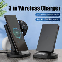 1 x RAW Customer Returns 3 in 1 Wireless Charger Compatible with Huawei P40 P30 Pro freebuds, Wireless Charging Charger Stand for Huawei gt gt2 gt2e Honor magic magic 2 gs pro with GT2 usb charger  - RRP €41.3