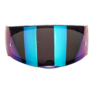 1 x RAW Customer Returns Viviance Motorcycle Full Face Helmet Visor Motocross Helmet Visor Shield Goggle Lens Compatible with FF800 FF320 FF328 FF353 - Colorful - RRP €20.56