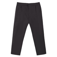 1 x RAW Customer Returns LOLANTA Boys Suit Pants, School Uniform Pants for Kids, Adjustable Waist, Black Gray Khaki, 2-13 Years 6-7 Years,Black,Tag 130 - RRP €26.98