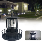 1 x RAW Customer Returns Amusingtao Solar Lighthouse, LED Solar Powered Lighthouse, 360 Degree Rotating Lamp, Lighthouse with Light, Solar Lights for Outdoor Garden Decoration, Garden Decoration Outdoor Maritime Decoration Outdoor - RRP €30.24