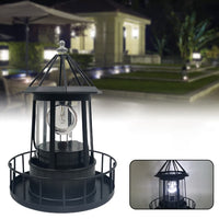 1 x RAW Customer Returns Amusingtao Solar Lighthouse, LED Solar Powered Lighthouse, 360 Degree Rotating Lamp, Lighthouse with Light, Solar Lights for Outdoor Garden Decoration, Garden Decoration Outside Maritime Decoration Outdoor - RRP €30.24