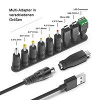 1 x RAW Customer Returns HKY Universal USB cable, power supply USB-A plug to DC barrel plug, transfer converter cable USB plug, DC power cable power cable for mini speakers, USB hub, USB fan, LED lamp, Musicman, Razor - RRP €10.07