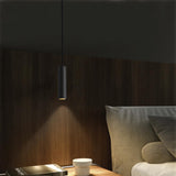 1 x RAW Customer Returns ouglres LED pendant light 1 flame, concrete hanging light black, modern hanging lamp height adjustable, industrial lamp hanging for dining table, bedroom bedside table, bar, island, dining table lamp 5W - RRP €39.99