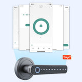 1 x RAW Customer Returns Splenssy Keyless Entry Door Lock with Keypad, Smart Deadbolt Lock with 2 Keys, Password Mechanical Key Tuya APP Manual Unlock, Auto Lock, Easy Installation - RRP €68.99