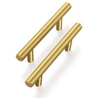 1 x RAW Customer Returns goldenwarm 10 pieces cabinet handles 128 mm hole spacing handles furniture brass furniture handles vintage kitchen handles gold door handles kitchen furniture handles stainless steel - RRP €18.14