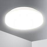 8 x Brand New Lumare LED ceiling light 24W round 280mm 2200lm Replaces approx. 120W IP44 ceiling light lamp for living room bathroom 3000K warm white - RRP €215.92