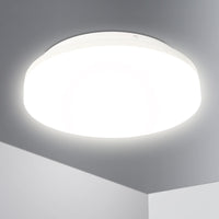 11 x Brand New Lumare LED ceiling light 24W round 280mm 2200lm Replaces approx. 120W IP44 ceiling light lamp for living room bathroom 3000K warm white - RRP €296.89