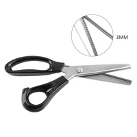 1 x RAW Customer Returns Fabric Lace Triangle Scissors, Pinking Shears Fabric Scissors Comfort Grips Professional Hand Dressmaking Pinking Scissors Craft Zig Zag Cut Scissors Sewing Scissors Hobby Cutter 3 mm  - RRP €11.34