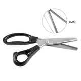 1 x RAW Customer Returns Fabric Lace Triangle Scissors, Pinking Shears Fabric Scissors Comfort Grips Professional Hand Dressmaking Pinking Scissors Craft Zig Zag Cut Scissors Sewing Scissors Hobby Cutter 3 mm  - RRP €13.1