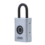 1 x RAW Customer Returns ABUS Touch 57 45 fingerprint lock - keyless, weatherproof padlock - IP66 IP68 - for gym, office, house, garden and much more, silver, 45mm - RRP €47.44