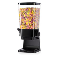 1 x RAW Customer Returns PLATINUM GOLD Black cereal dispenser - 1 piece snack dispenser - cereal dispenser, cornflakes dispenser - perfect for sweets and dry food, 5.5 l candy dispenser 1  - RRP €24.88