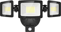 1 x RAW Customer Returns Onforu LED spotlight with motion detector outdoor 55W, 5000LM LED floodlight, outdoor spotlight with adjustable 3 heads, 6500K cool white, spotlight, IP65 waterproof floodlight for garage, garden, yard - RRP €52.43