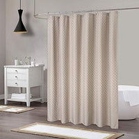 1 x RAW Customer Returns LinTimes Shower Curtain Taupe, Hotel Luxury 190 GSM Thick Polyester Shower Curtain, Taupe, 180 x 200 cm REUSEABLE packaging  - RRP €22.52