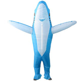 1 x RAW Customer Returns Inflatable shark costume Unusual costume in adult size Premium quality Made of very durable polyester - Comfortable to wear Includes inflation system OriginalCup  - RRP €36.99