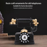 1 x RAW Customer Returns Retro Vintage Telephone, Retro Rotary Telephone With Push Button Dial, Old Fashioned Landline Telephones For Home Desk Decoration - RRP €39.0