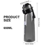 1 x RAW Customer Returns flintronic 650ml Sports Water Bottle, Water Bottle with Pods, BPA-Free, Leak-Proof Water Cup for Sports, Gym, Camping, Office, Gym Outdoor - RRP €20.4