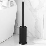 1 x RAW Customer Returns BGL Black Toilet Brush Holder, Black Aluminum Round Toilet Brush and Holder for Bathroom - RRP €17.99