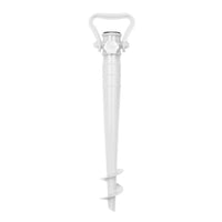 1 x RAW Customer Returns Sekey parasol holder beach or earth white with ground anchor for parasol white - RRP €11.8