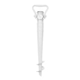 1 x RAW Customer Returns Sekey parasol holder beach or earth white with ground anchor for parasol white - RRP €11.8