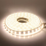 1 x RAW Customer Returns Wisada double row LED strip 3 m, 220 V SMD 2835 120 LEDs m super bright flexible strip, bendable cut interior LED light strip, neutral white LED strip with switching plug for bedroom, closet - RRP €22.18