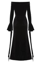 10 x Brand New Velmawig Morticia Addams Costume Women Adults Elegant Gothic Vintage Off Shoulder Dress for Addams Family Witch Costume Cosplay with Rose Accessories for Carnival Theme Party Daily Clothing VL013L - RRP €262.1