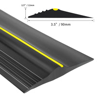 1 x RAW Customer Returns Garage door threshold seal universal garage door seal rubber DIY garage door seal floor seal weatherproof 6 M  - RRP €54.99