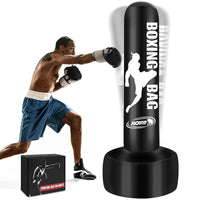 1 x RAW Customer Returns JUOIFIP Punching Bag Adult 69 Heavy Bag with Stand Inflatable Punching Bag Standing Freestanding Kickboxing Bags Equipment to Use for Training MMA Muay Thai Fitness - RRP €39.56