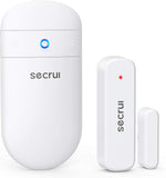 1 x RAW Customer Returns SECRUI door window alarm sensor wireless bell, 150 m range with 1 plug-in receiver, 52 melodies door alarm window alarm wireless security alarm system for home, shop, office - RRP €26.0