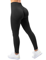 1 x RAW Customer Returns TAYOEA Women s Compression Sports Leggings Yoga Long Leggings Slim Fitness Pants Sports Pants Opaque Scrunch Butt Yoga Pants Seamless Push up Leggings High Waist Exercise Fitness Jogging Scrunch Black,L - RRP €26.99