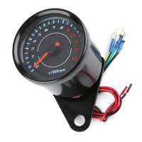 1 x RAW Customer Returns TKSE Electronic Tachometer, DC 12V Universal Motorcycle LED Backlight Speedometer Electronic Tachometer Display - RRP €18.99