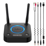 1 x RAW Customer Returns 1Mii Bluetooth 5.2 Transmitter for TV to 2 Bluetooth Headphones, Bluetooth TV Audio Adapter with Volume Control, Optical Input, Coaxial, Aux RCA, aptX Low Latency, Long Range - RRP €41.45