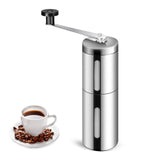 11 x Brand New Manual Coffee Grinder, Stainless Steel Coffee Grinder, Hand Coffee Grinder, Hand Crank Coffee Bean Grinder, Manual Espresso Coffee Grinder, for Outdoor Camping Office, Silver - RRP €109.89