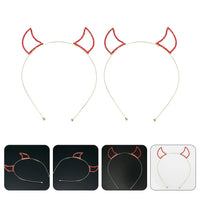 6 x Brand New FRCOLOR 4 Pieces Ears Head Festival for Design Headbands Animal Women Horns Hairband Devil Cosplay Oxband Hoop Crystal Headband Decorative Photo Rhinestone Hair Glitter Rhinestone - RRP €97.98