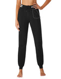 1 x RAW Customer Returns Sevego Jogging Bottoms Women s Sports Trousers Cotton High Waist Training Trousers Loose Fit Long Sweatpants with Pockets Black L - RRP €33.26