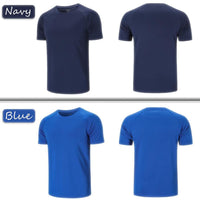 1 x RAW Customer Returns Cimic Pack of 5 Sports T-Shirts Men s Functional Shirt Sports Shirt Men s Short Sleeve T Shirt Breathable Training Shirt Men Fitness Gym Running Shirt Hiking Shirt Men Set 510-Black Grey Green Navy Blue-L  - RRP €36.43