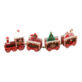 2 x Brand New Wooden Train for Christmas Decoration Mini Christmas Train Miniature Wooden Christmas Ornaments - RRP €40.8