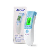 1 x RAW Customer Returns Berrcom Thermometer Digital Forehead Thermometer for Babies Infrared Contactless Thermometer with 3 Colors Fever Alarm, C F Switch - RRP €17.7