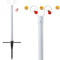 2 x Brand New Harrms fairy lights poles outside 10FT white matt for outdoor fairy lights - RRP €92.9