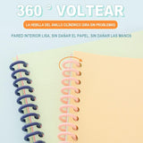 1 x RAW Customer Returns Voarge 10 Pieces Plastic 30 Holes Loose Leaf Folder Binding Ring Spines Combs 85 Sheets Capacity For DIY Paper Notebook Office School Supplies Color  - RRP €9.88