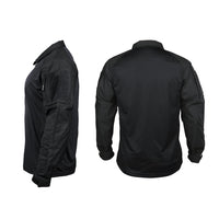 1 x RAW Customer Returns IDOGEAR Combat Shirts Tactical Long Sleeve Shirt with Elbow Pads Military BDU Shirts with Pockets Airsoft Clothing Black, Large  - RRP €47.83