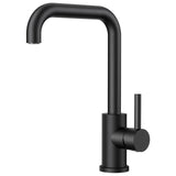 1 x RAW Customer Returns FORIOUS L-shaped kitchen faucet black, 360 rotatable sink faucet stainless steel kitchen faucet, mixer tap kitchen single lever mixer 1 hole - RRP €37.99