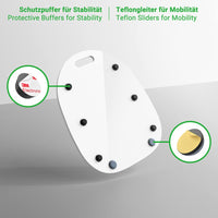 1 x RAW Customer Returns Siegvoll sliding board for Thermomix TM6 TM5 glider effortless moving rolling board made of acrylic - white - RRP €39.34