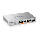 1 x RAW Customer Returns Zyxel 5-Port 2.5GbE Unmanaged PoE Switch with 1 Port 10G SFP  - RRP €125.47